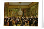 The Salon of Alfred Emilien, Comte de Nieuwerkerke at the Louvre, 1855 by Francois Auguste Biard