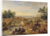 Cavalry Battle on a Bridge by Adam Frans van der Meulen