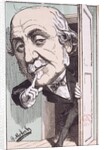 Caricature of Albert, Duc de Broglie by Moloch