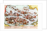 Naval Combat between the Beggars of the Sea and the Spanish in 1573 by Franz Hogenberg