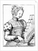 Young Woman Playing a Portative Organ by School French