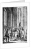 Claudio accusing Hero of faithlessness, Act IV Scene i from 'Much Ado About Nothing' by William Shakespeare engraved by Hubert Gravelot by Francis Hayman