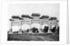 Marble gate of the north entrance of the Tombs of the Ming Dynasty, Peking, China by French Photographer