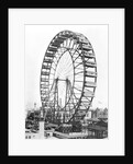 The ferris wheel at the World's Columbian Exposition of 1893 in Chicago by American Photographer