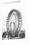 The ferris wheel at the World's Columbian Exposition of 1893 in Chicago by American Photographer
