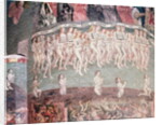 The Last Judgement: The resurrected carrying the book of their life around their necks by French School