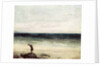 The Artist on the Seashore at Palavas by Gustave Courbet