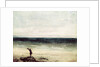 The Artist on the Seashore at Palavas by Gustave Courbet