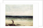 The Artist on the Seashore at Palavas by Gustave Courbet