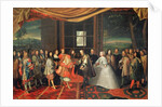 Meeting between Louis XIV and Philippe IV at Isle des Faisans, 7th November 1659 by Jacques Laumosnier