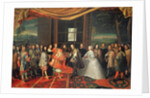 Meeting between Louis XIV and Philippe IV at Isle des Faisans, 7th November 1659 by Jacques Laumosnier