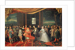 Meeting between Louis XIV and Philippe IV at Isle des Faisans, 7th November 1659 by Jacques Laumosnier