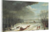 The Prince of Conde Hunting in a Sleigh in 1767 by Jean Francois Perdrix