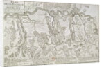 Plan of the Battle of Blenheim between the Imperial Army and the Franco-Bavarian Army, 13th August 1704 by French School