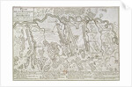 Plan of the Battle of Blenheim between the Imperial Army and the Franco-Bavarian Army, 13th August 1704 by French School