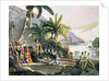 Meeting between the Expedition Party of Otto von Kotzebue and King Kamehameha I Ovayhi Island by Ludwig Choris