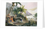 Meeting between the Expedition Party of Otto von Kotzebue and King Kamehameha I Ovayhi Island by Ludwig Choris