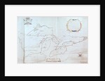 Map of the Great Lakes by Jolliet
