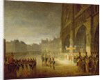 Blessing of the Flags in Front of Notre-Dame in 1804 by French School