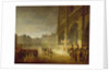 Blessing of the Flags in Front of Notre-Dame in 1804 by French School