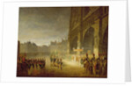 Blessing of the Flags in Front of Notre-Dame in 1804 by French School