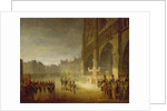 Blessing of the Flags in Front of Notre-Dame in 1804 by French School