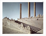 View of the east staircase of the Apadana c.515 BC by Achaemenid