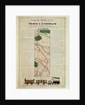 Map of the Paris to St. Germain Railway, by A.M. Perrot, 26th August 1837 by French School