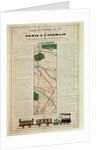 Map of the Paris to St. Germain Railway, by A.M. Perrot, 26th August 1837 by French School