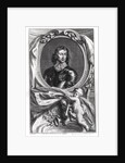 Portrait of Lieutenant General John Lambert engraved by Jacobus Houbraken by English School