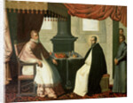 St. Bruno and Pope Urban II 1630-35 by Francisco de Zurbaran