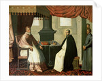 St. Bruno and Pope Urban II 1630-35 by Francisco de Zurbaran