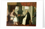 St. Bruno and Pope Urban II 1630-35 by Francisco de Zurbaran