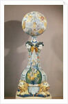 Celestial sphere on a pedestal with four lions, 1725 by Pierre Chapelle