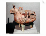 Sacrificial 'hsi-ting' animal figure, from Shucheng, Anhui, Chou Dynasty, 7th-6th century BC by School Chinese