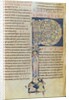 Ms 2 fol.3v t.1 Historiated initial 'P' by French School