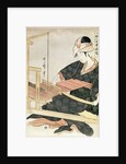 Woman Weaving by Kitagawa Utamaro