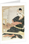 Woman Weaving by Kitagawa Utamaro