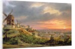 View of the Butte Montmartre, c.1830 by Louis Jacques Mande Daguerre