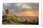 View of the Butte Montmartre, c.1830 by Louis Jacques Mande Daguerre
