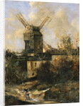 The Moulin de la Galette, Montmartre, 1861 by Antoine Vollon