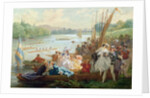 A Regatta at Asnieres during the Second Empire by Antony Paul Emile Morlon
