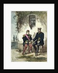 Meeting between Otto von Bismarck and Napoleon III at Donchery, 2nd September 1870 by German School