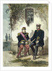 Meeting between Otto von Bismarck and Napoleon III at Donchery, 2nd September 1870 by German School