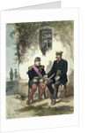 Meeting between Otto von Bismarck and Napoleon III at Donchery, 2nd September 1870 by German School