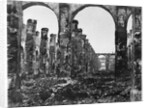 Ruins of the Cour des Comptes during the Commune of Paris, 1871 by French Photographer