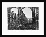 Ruins of the Cour des Comptes during the Commune of Paris, 1871 by French Photographer