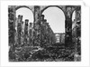 Ruins of the Cour des Comptes during the Commune of Paris, 1871 by French Photographer