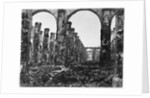 Ruins of the Cour des Comptes during the Commune of Paris, 1871 by French Photographer
