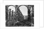 Ruins of the Cour des Comptes during the Commune of Paris, 1871 by French Photographer